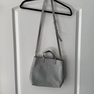 Madewell Zip-Top Transport Tote in light blue